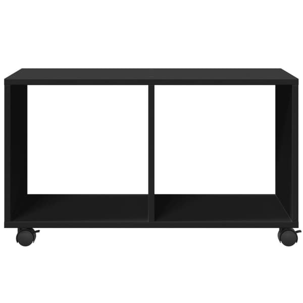 vidaXL Rulleskap svart 72x33x42,5 cm sponplate