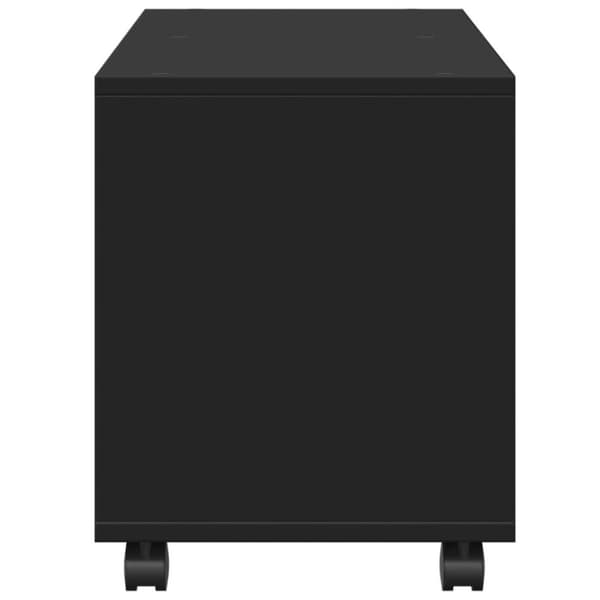 vidaXL Rulleskap svart 72x33x42,5 cm sponplate