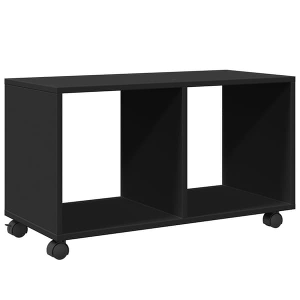 vidaXL Rulleskap svart 72x33x42,5 cm sponplate
