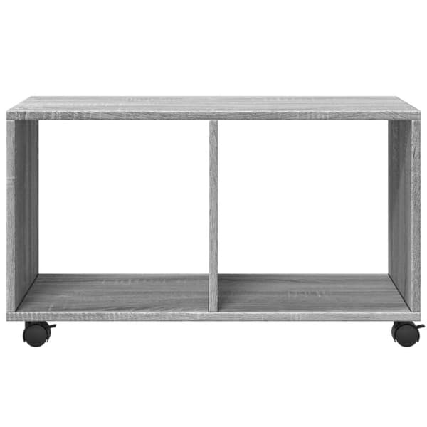 vidaXL Skåp med hjul grå sonoma 72x33x42,5 cm konstruerat trä
