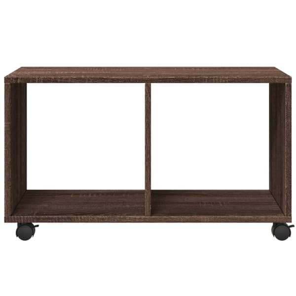 vidaXL rullebord 72x33x42,5 cm konstrueret træ brun egetræsfarve
