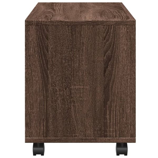 vidaXL rullebord 72x33x42,5 cm konstrueret træ brun egetræsfarve