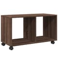 Miniatyrbillede 8 af 11: vidaXL rullebord 72x33x42,5 cm konstrueret træ brun egetræsfarve