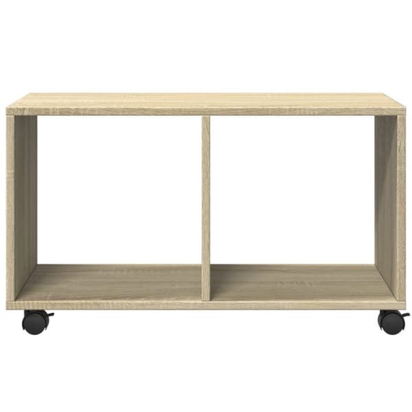 vidaXL rullebord 72x33x42,5 cm konstrueret træ sonoma-eg