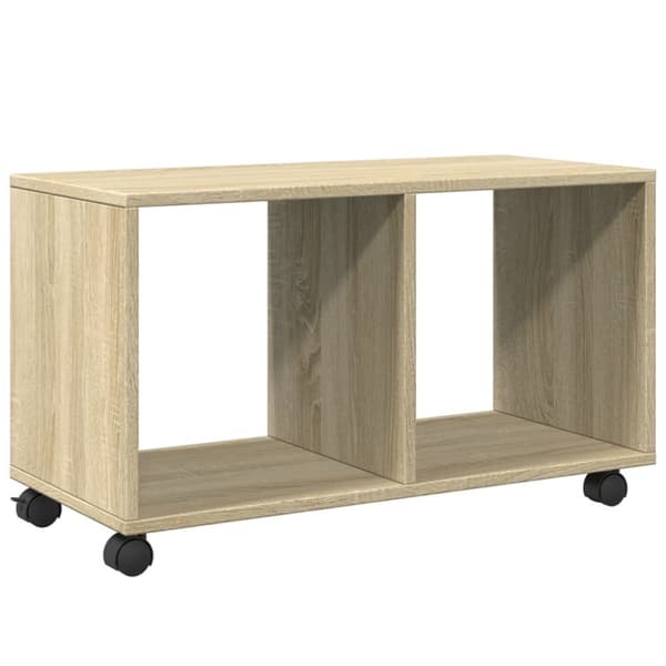 vidaXL rullebord 72x33x42,5 cm konstrueret træ sonoma-eg