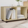 Miniatyrbillede 2 af 11: vidaXL rullebord 72x33x42,5 cm konstrueret træ sonoma-eg
