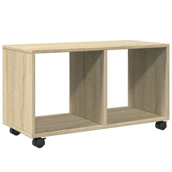 vidaXL rullebord 72x33x42,5 cm konstrueret træ sonoma-eg