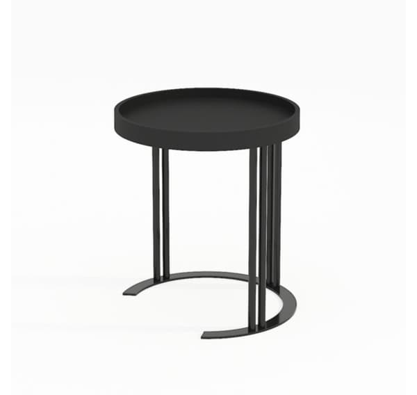 Sidebord KEIRA D40xH45cm, sort