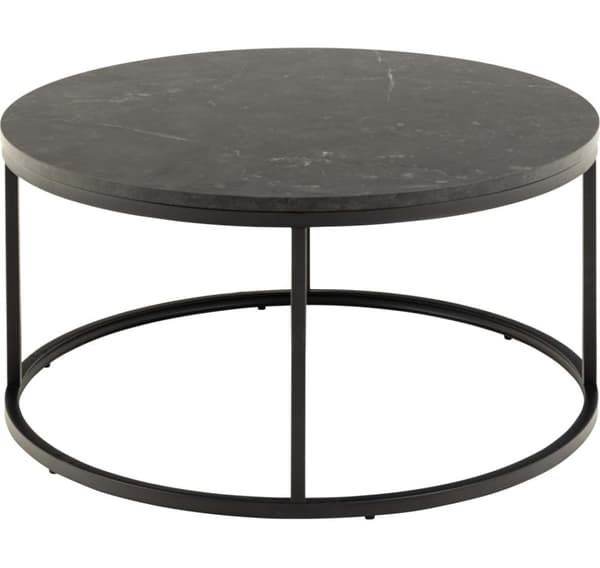 Sofabord SPIRO D80xH40cm, sort