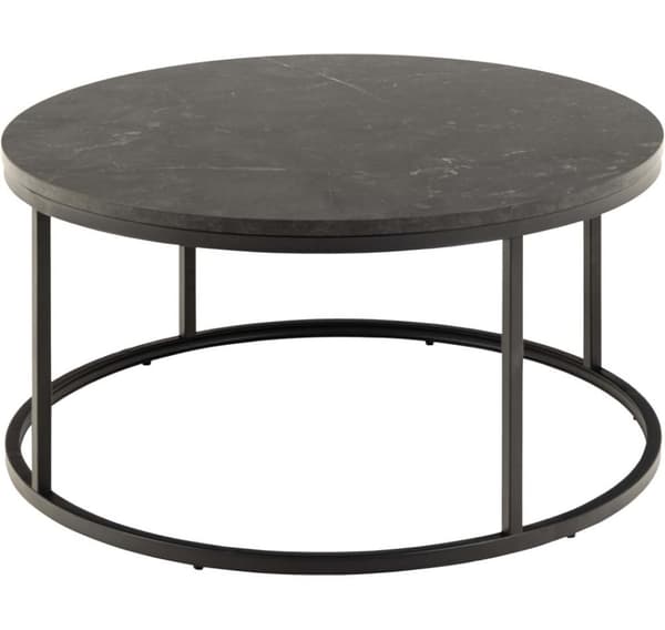Sofabord SPIRO D80xH40cm, sort