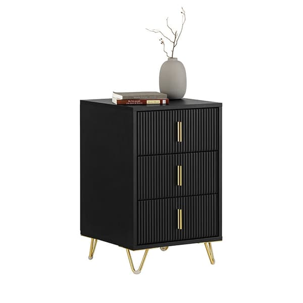 Rootz-yöpöytä - Yöpöytä - Sivupöytä - Järjestä tavarat - 40cm x 63cm x 40cm, PB(E1), MDF(E1), metalli - Tyylikäs moderni muotoilu