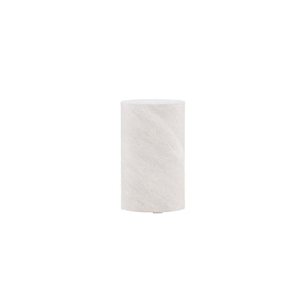 York hjørnebord Ø30 cm piedestal grå.