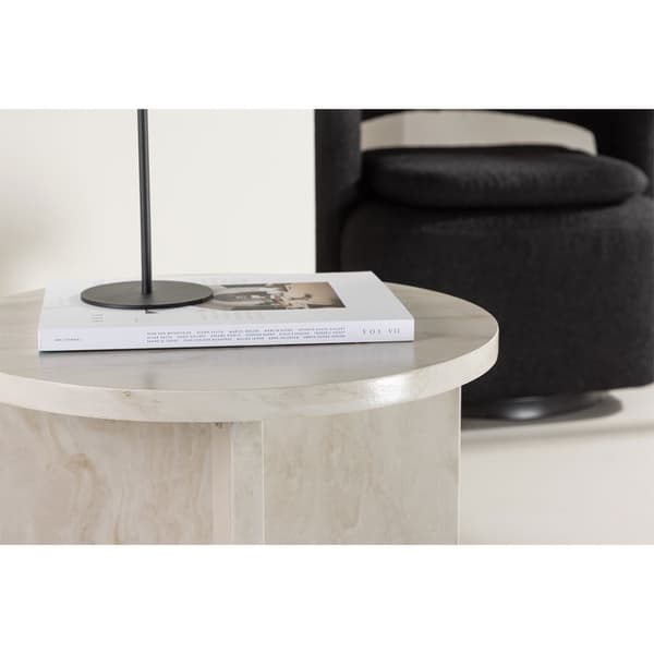 Ålesund hjørnebord Ø50 cm beige.