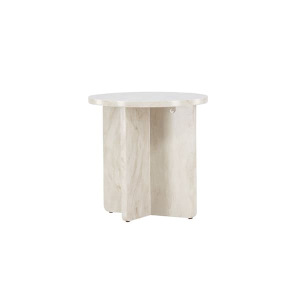 Ålesund hjørnebord Ø50 cm beige.