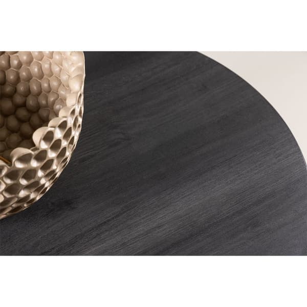 York sofabord Ø80 cm svart.
