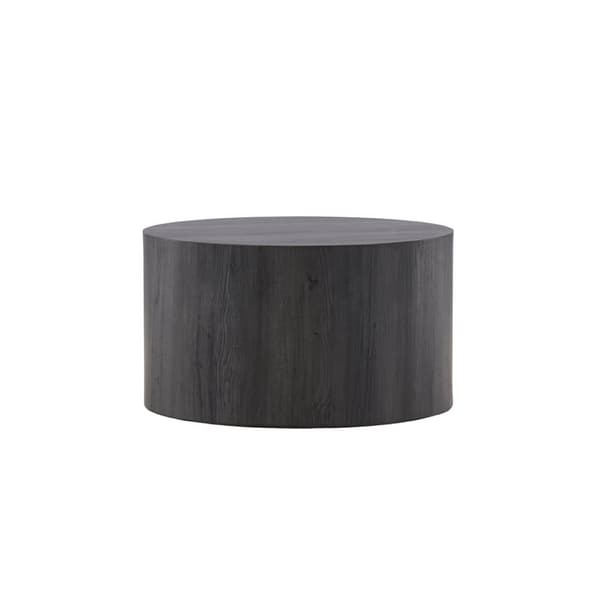 York sofabord Ø80 cm svart.