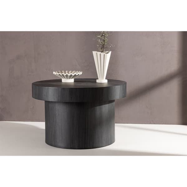 Malung sofabord Ø80 cm svart.