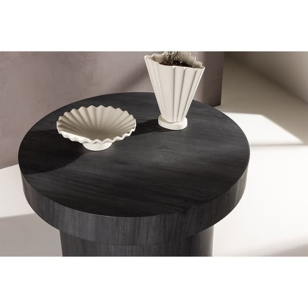 Malung sofabord Ø80 cm svart.