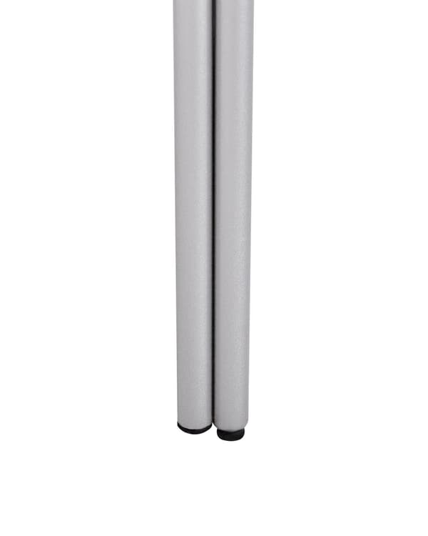 Konsolbord Silver med Ljust Trä Glasskiva Metallram Hylla Modern Design