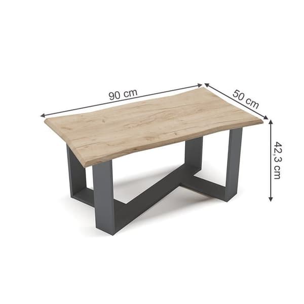 Vicco Arne Soffbord, Gyllene Ek, 90 x 50 cm