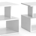 Miniatyrbild 6 av 6: Vicco Shelby Soffbord, Vit, 59 x 39 cm