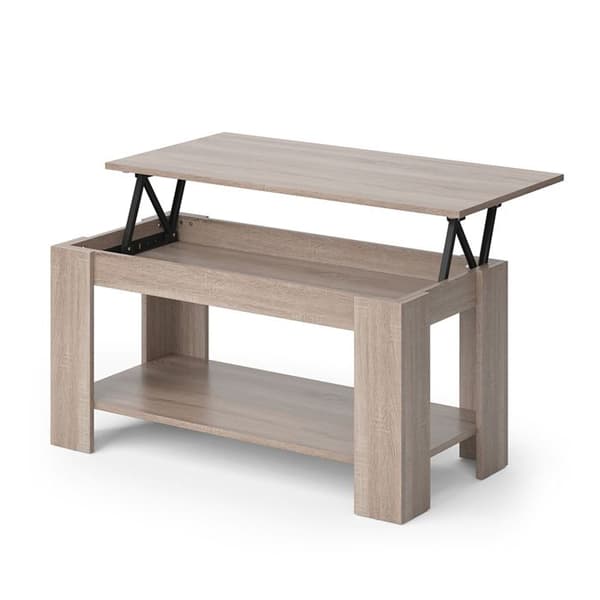 Vicco Lorenz soffbord, Sonoma, 100 x 50 cm med lyftfunktion