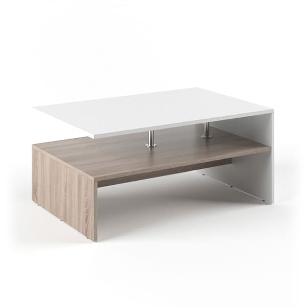 Vicco Amato Soffbord, Vit/Sonoma, 90 x 42 cm