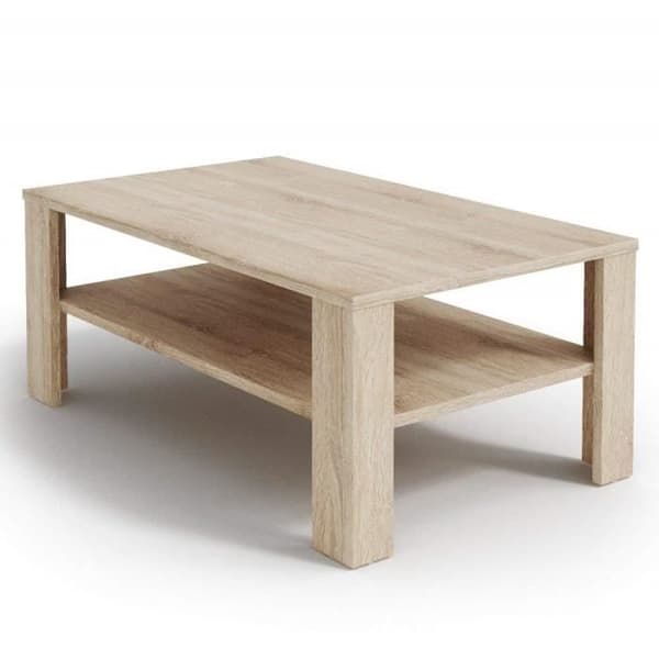 Soffbord - Vicco - Sonoma - Ek - Sexkantigt - 100 x 60 cm