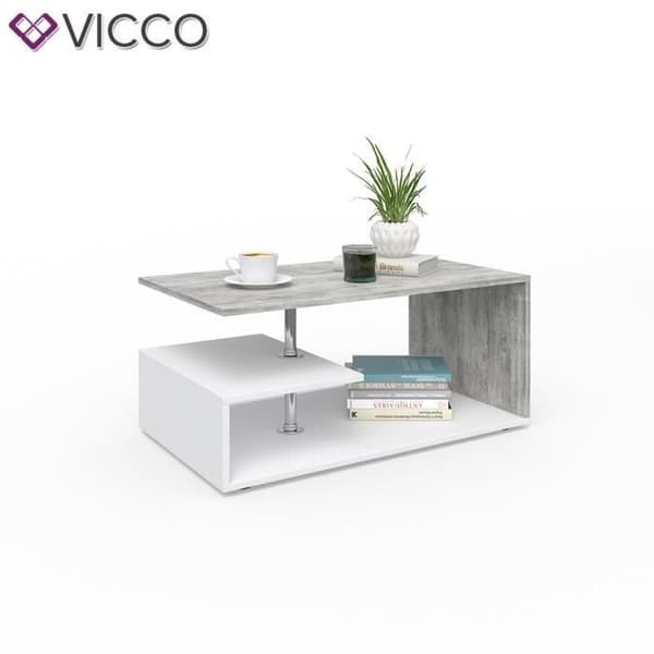 White Wood Soffbord - Vicco Guillermo - Rektangulärt - Klassiskt - Tidlös