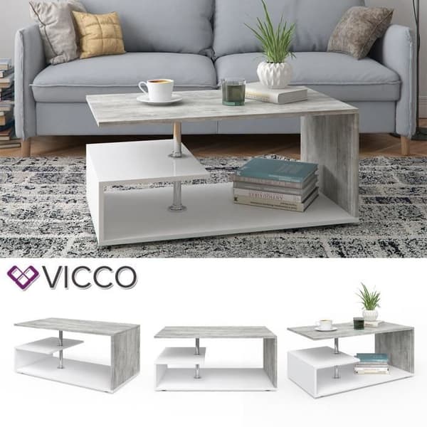 White Wood Soffbord - Vicco Guillermo - Rektangulärt - Klassiskt - Tidlös