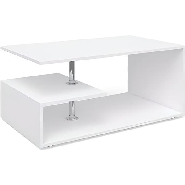 Soffbord - Vicco - Guillermo - Vitt trä - Rektangulärt - 4 färger