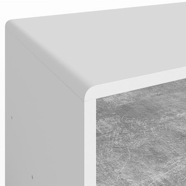 Vicco Soffbord, Betong/vit, 99 x 40 cm