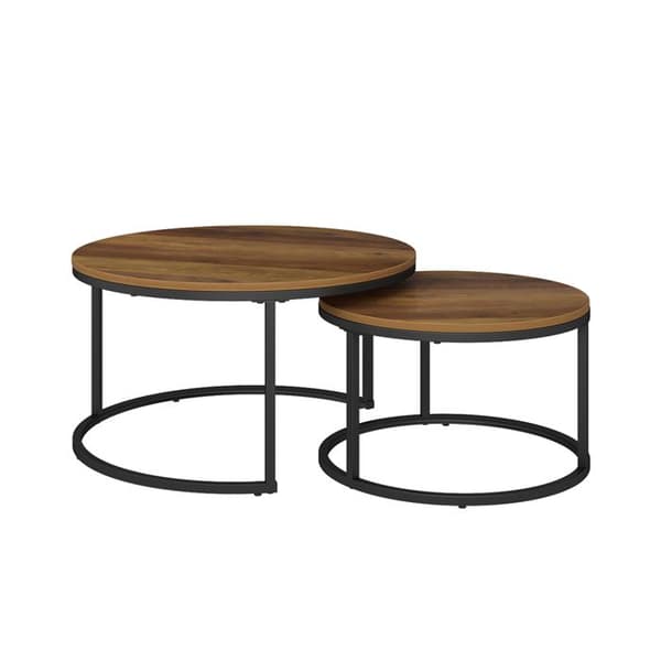 Vicco Montreal soffbordsset, antikt trä, 77 x 40 cm 2 st