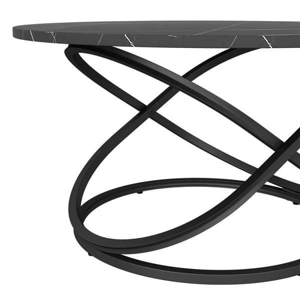 Vicco Calgary Soffbord, Svart, 79,5 x 46 cm med stor arbetsyta