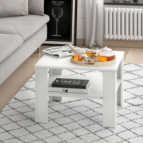 Vicco Homer Soffbord, Vit, 60 x 42 cm