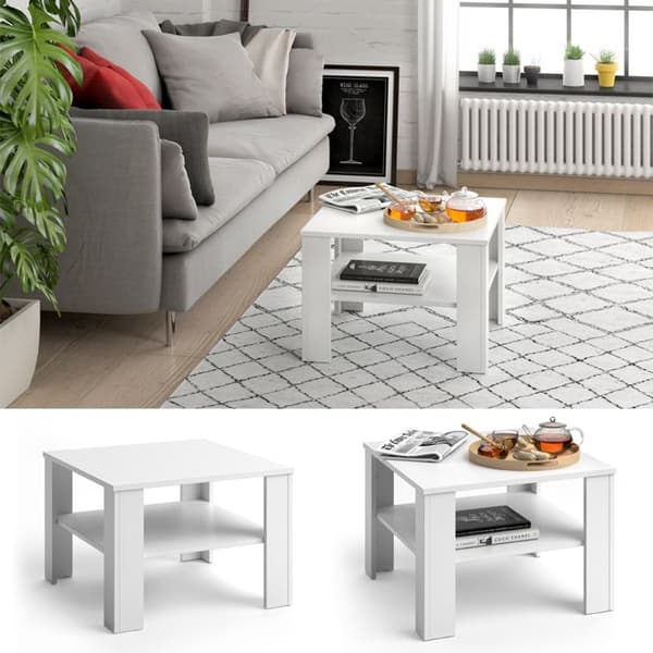 Vicco Homer Soffbord, Vit, 60 x 42 cm