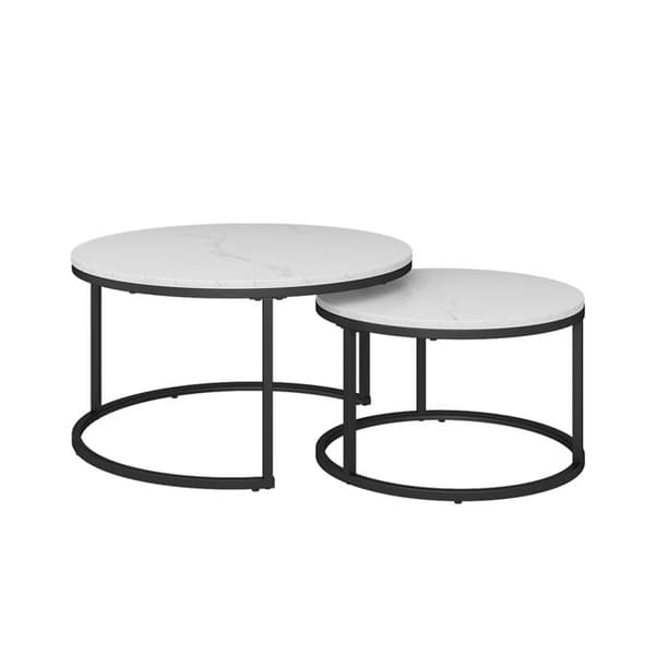 Vicco Montreal Soffbordsset, Vit, 77 x 40 cm 2 st