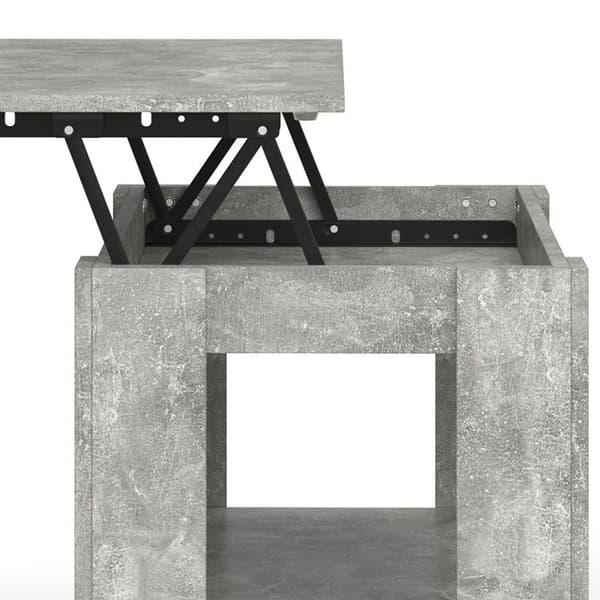 Vicco Lorenz soffbord, Betong, 100 x 50 cm med lyftfunktion
