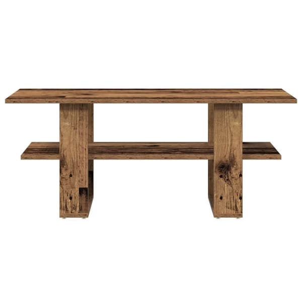 vidaXL sofabord 102x55x42 cm konstrueret træ antikt trælook