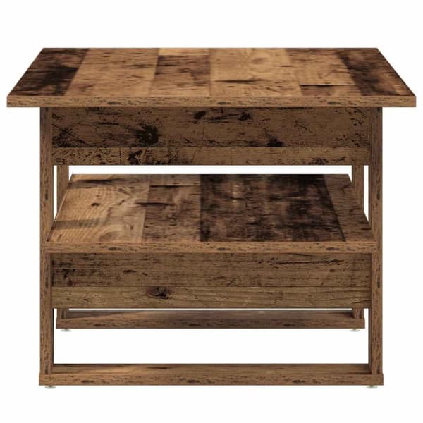 vidaXL sofabord 102x55x42 cm konstrueret træ antikt trælook