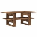 Miniatyrbillede 7 af 10: vidaXL sofabord 102x55x42 cm konstrueret træ antikt trælook