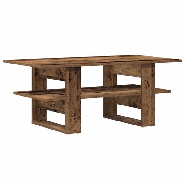 vidaXL sofabord 102x55x42 cm konstrueret træ antikt trælook