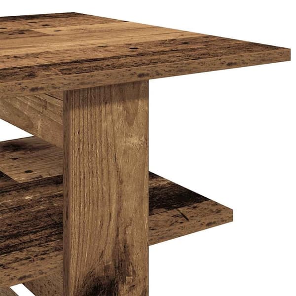 vidaXL sofabord 102x55x42 cm konstrueret træ antikt trælook
