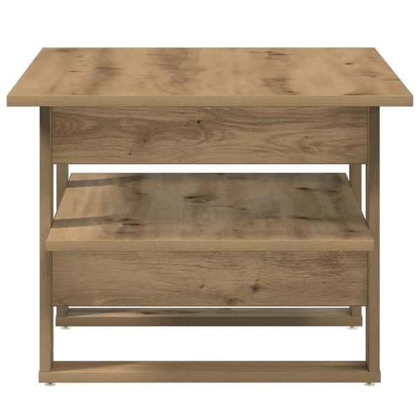 vidaXL Salongbord artisan eik 102x55x42 cm konstruert tre