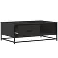 Miniatyrbillede 9 af 11: vidaXL sofabord 90x57x35 cm massivt konstrueret træ og metal sort