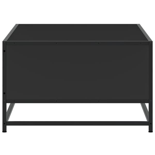 vidaXL Sohvapöytä musta 100x57x35 cm tekninen puu ja metalli