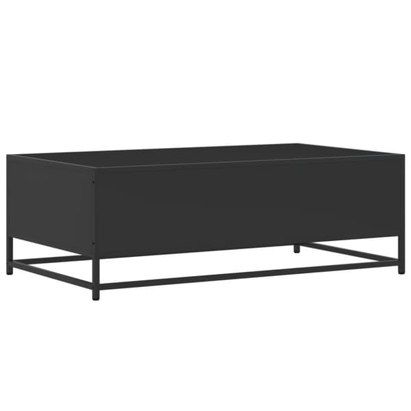 vidaXL Sohvapöytä musta 100x57x35 cm tekninen puu ja metalli