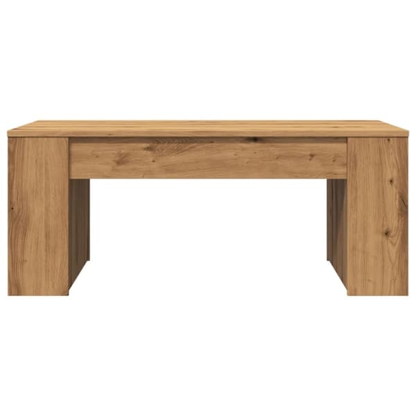 vidaXL Salongbord artisan eik 102x55x42 cm konstruert tre
