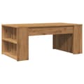 Miniatyrbilde 7 av 10: vidaXL Salongbord artisan eik 102x55x42 cm konstruert tre