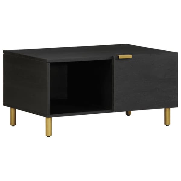 vidaXL Sohvapöytä musta 80x50x40 cm tekninen puu